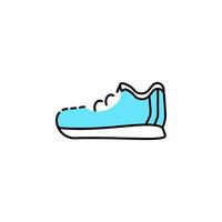 Trainers, shoes, sport vector icon illustration