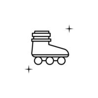 Roller skate, sport vector icon illustration