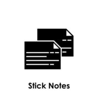 notes, paper vector icon illustration