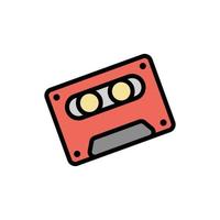 Cassette vector icon illustration