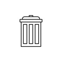 bin vector icon illustration