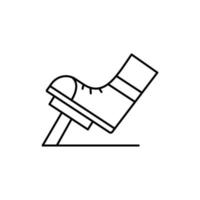 Leg, pedal vector icon illustration