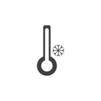 frío temperatura vector icono ilustración