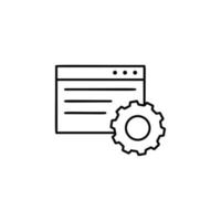 browser setup vector icon illustration