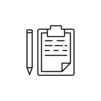 writing on paper vector icon illustration