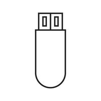 usb icon vector for website, UI Essential, symbol, presentation