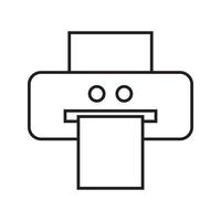 printer icon vector for website, UI Essential, symbol, presentation