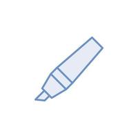 resaltador bolígrafo icono vector para sitio web, ui básico, símbolo, presentación