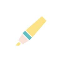 highlighter pen icon vector for website, UI Essential, symbol, presentation