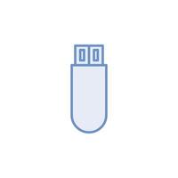 USB icono vector para sitio web, ui básico, símbolo, presentación