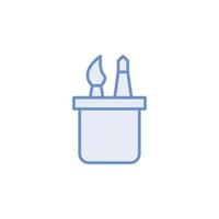 brush tools icon vector for website, UI Essential, symbol, presentation
