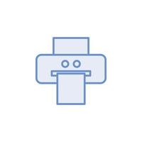 printer icon vector for website, UI Essential, symbol, presentation