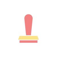 stamp icon vector for website, UI Essential, symbol, presentation