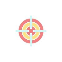 target icon vector for website, UI Essential, symbol, presentation