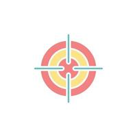 target icon vector for website, UI Essential, symbol, presentation