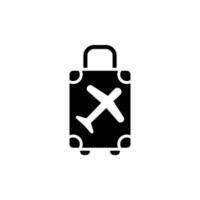 travel bag icon design vector