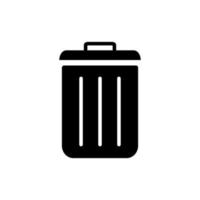 trash can icon vector