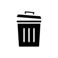 trash can icon vector