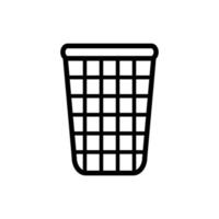 trash can icon vector