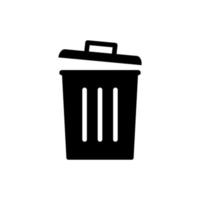 trash can icon vector