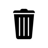 trash can icon vector