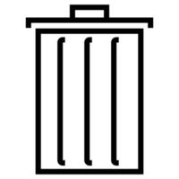 trash can icon vector