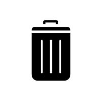 trash can icon vector