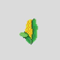 corn in pixel art style vector