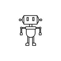 Robot vector icon illustration