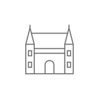 Castle, Holland vector icon illustration