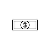 bill of the dollar vector icon illustration