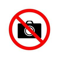 prohibido fotografía vector icono ilustración