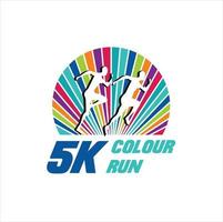 5K Run Logo Design vector Stock symbol .Running logo sport concept . running marathon Logo Design Template. Marathon Idea logo design inspiration.