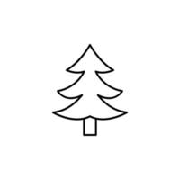 ilustración de icono de vector de pino