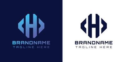 Modern Letter H Arrow Logo. Suitable for any business related to Arrow with H initials. vector
