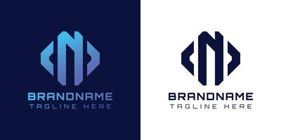 Modern Letter N Arrow Logo. Suitable for any business related to Arrow with N initials. vector