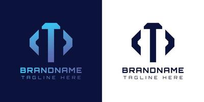 Modern Letter T Arrow Logo. Suitable for any business related to Arrow with T initials. vector