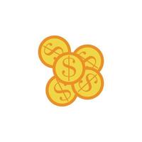 cents colored vector icon illustration