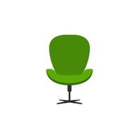 fashionable armchair flat vector icon illustration