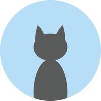 gato-símbolo ilustración vector