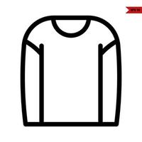 cloth line icon vector