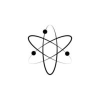 Atom, electron vector icon illustration