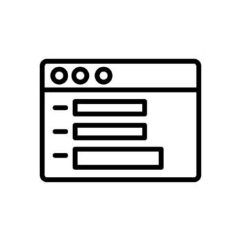 navegador, web sitio, interfaz vector icono ilustración