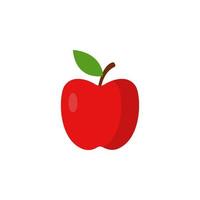 Apple colored vector icon illustration