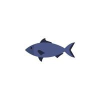 a fish colored vector icon illustration