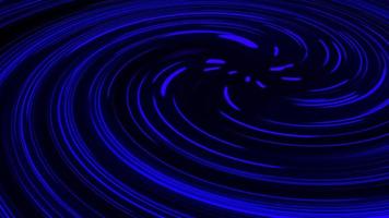 3d abstract futuristic neon background with blue glowing animated lines, ultra violet light speed vortex, 4k video graphics