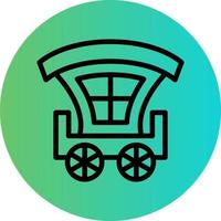 Carriage Vector Icon Style