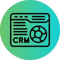 CRM Vector Icon Style