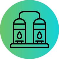 Oil Refinery Vector Icon Style