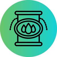 Barrel Leak Vector Icon Style